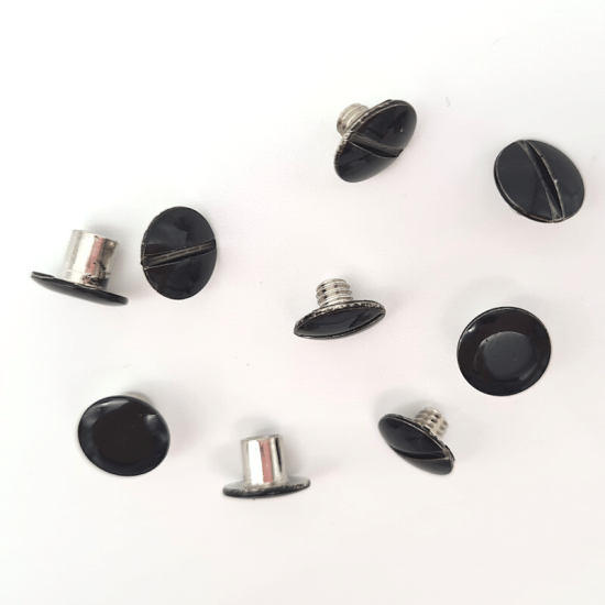 Preview: Buchschrauben 5mm schwarz lackiert